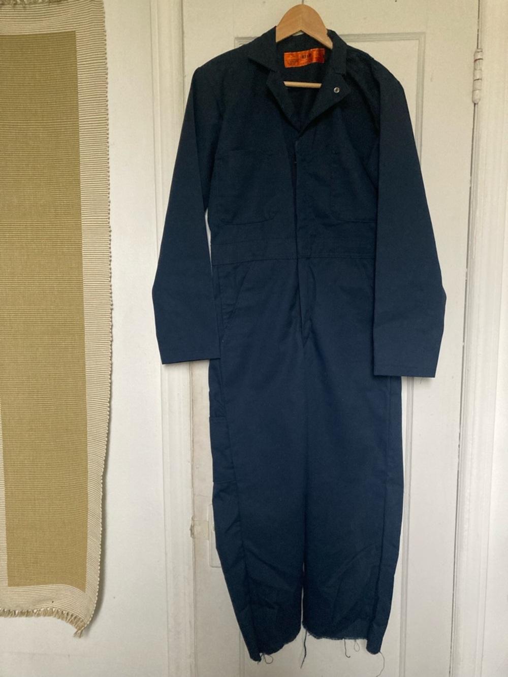 Red Kap Men's Dark Navy Long-Sleeve Workwear Jumpsuit Boilersuit